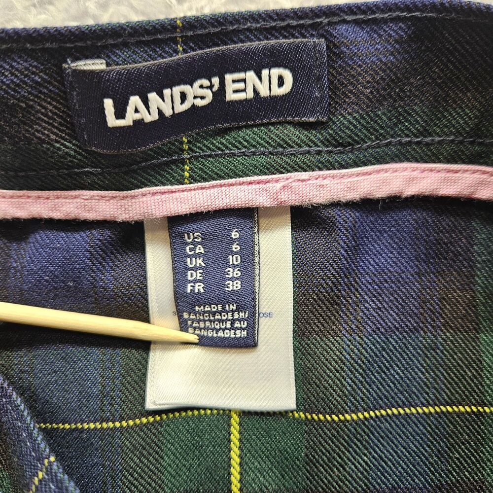 Lands End Womens Uniform Skirt Size 6 Plaid Knee Length School Girl Academia - Picture 8 of 11